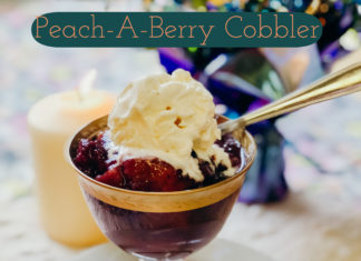 Peach-A-Berry Cobbler in the Instant Pot
