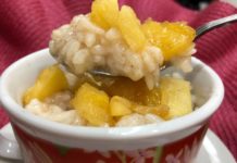 Rice pudding with caramelized pineapple Instant Pot Rice Pudding