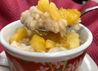 Rice pudding with caramelized pineapple Instant Pot Rice Pudding